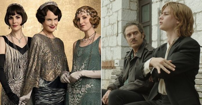 Due scene dei film Downton Abbey e Tutto il mio folle amore