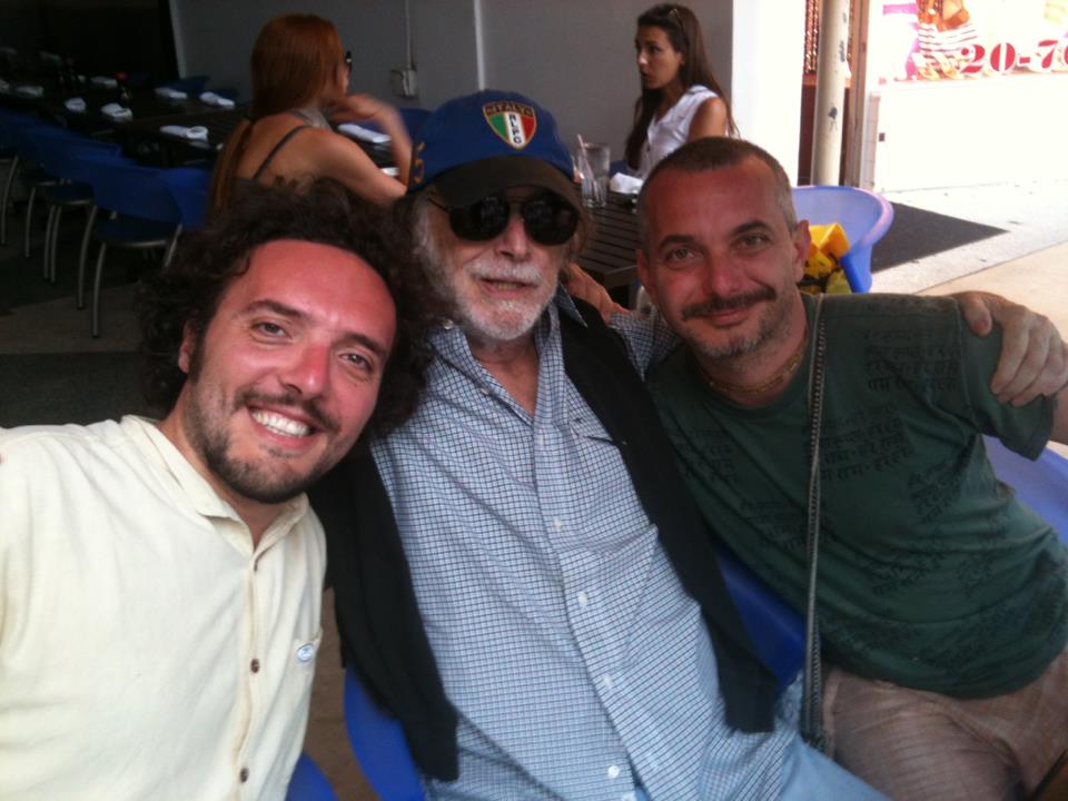 Paco Fabrini con Giuseppe Sansonna e Tomas Milian