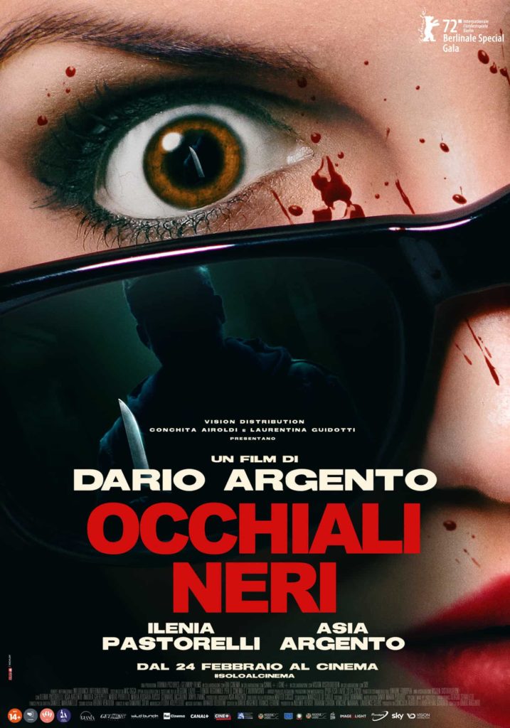 poster di Occhiali neri, il nuovo film horror di Dario Argento