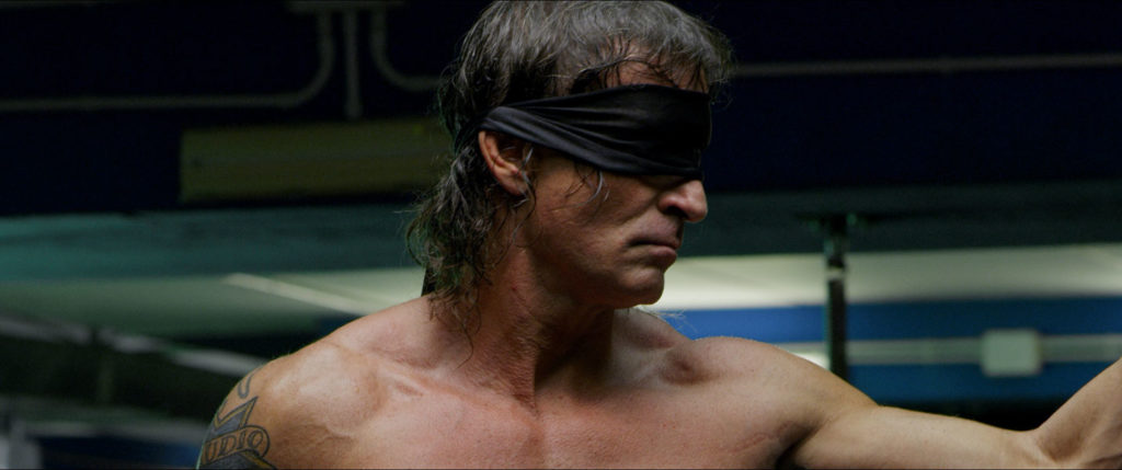 Claudio Del Falco in una scena del film Karate Man