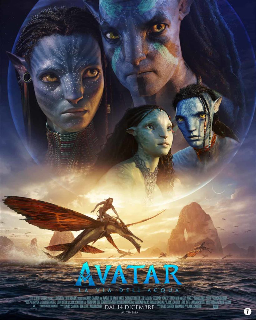 Avatar: La Via dell'Acqua poster italiano