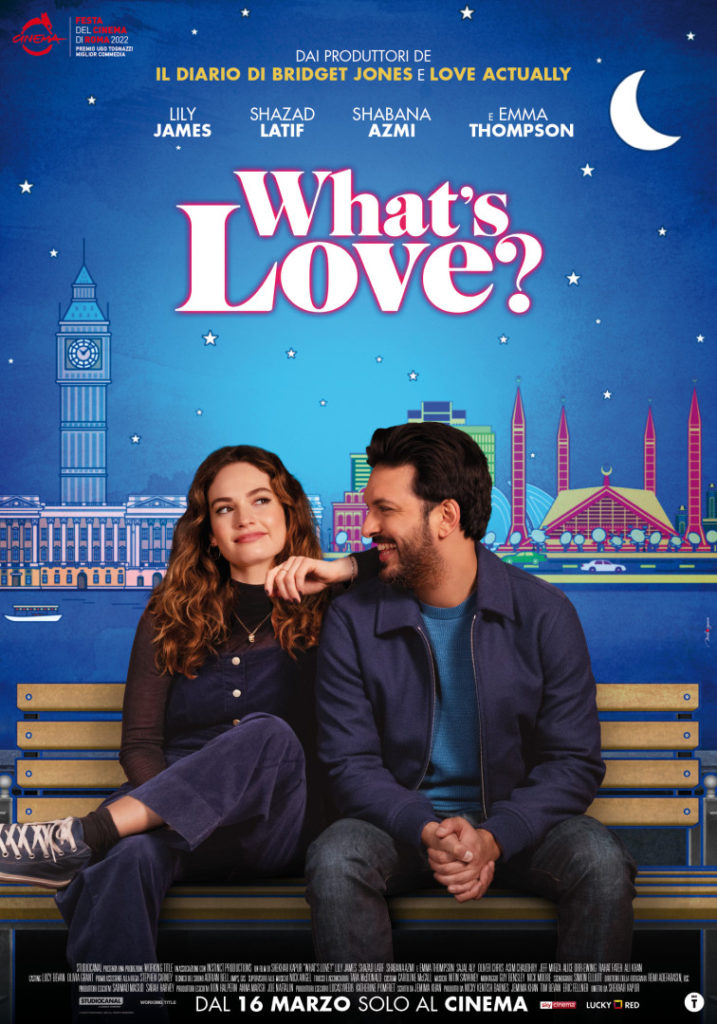 What's love?, Poster italiano del film con Lily James e Emma Thompson