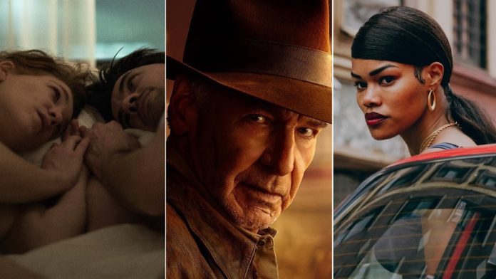 Scene di 99 lune, Indiana Jones e il quadrante del destino e A Thousand and One, tre dei nuovi film al cinema dal 29 giugno