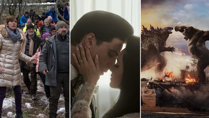 Scene di Un mondo a parte, Priscilla e Godzilla e Kong - Il nuovo impero: tre dei nuovi film al cinema dal 28 marzo
