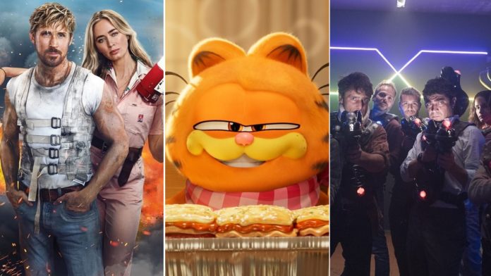 Scene di The Fall Guy, Garfield e Sei fratelli, tre dei nuovi film al cinema dal 1° maggio