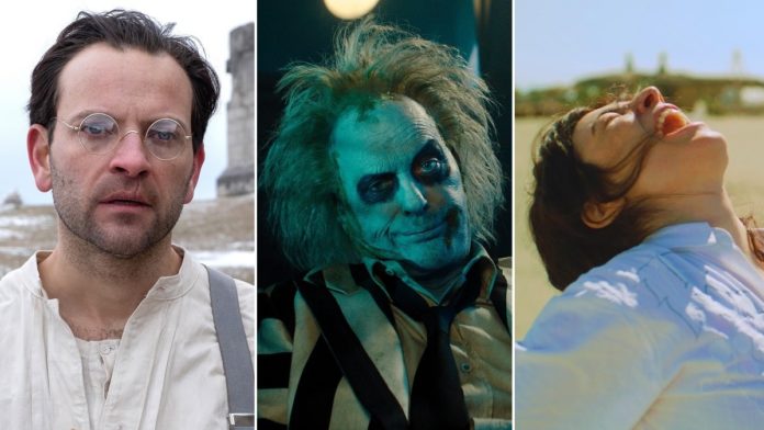 Scene di Campo di battaglia, Beetlejuice Beetlejuice e Taxi Monamour, tre dei nuovi film al cinema dal 5 settembre